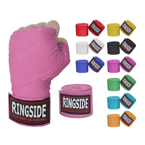 Ringside Pink Mexican Style Boxing Hand Wraps - Durable & Comfortable Pair for Optimal Performance