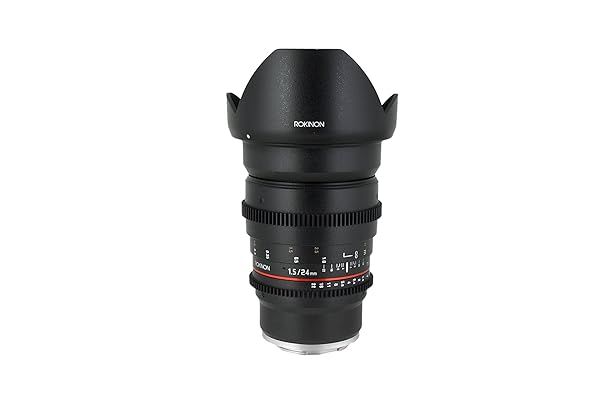 Rokinon CV24M-NEX 24mm T1.5 Wide Angle Lens for Sony E-Mount: De-Clicked Aperture & Follow Focus Compatible