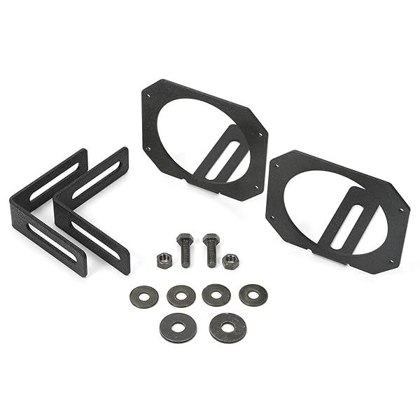 Rugged Ridge Light Mount Bracket Kit 11232.23 for 2007-2018 Jeep Wrangler JK - Durable & Easy Installation