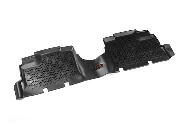 Rugged Ridge Rear Floor Liners for Jeep Wrangler JKU (2007-2018) | All-Terrain Black Protection