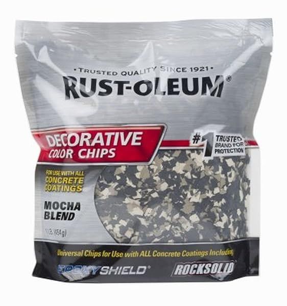 Rust-Oleum 301238 Mocha Blend Decorative Color Chips - 2 Pack, 1 lb for Stunning Home Decor