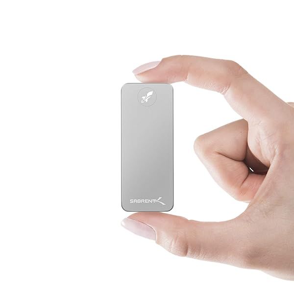 SABRENT Rocket Nano 1TB USB 3.2 External SSD - Fast Aluminum Storage Solution (SB-1TB-NANO)