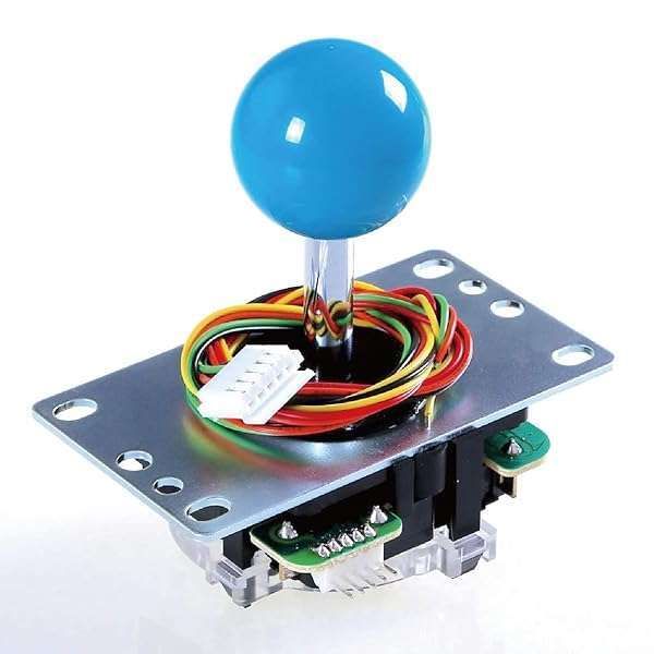 Buy SANWA JLF-TP-8YT Joystick Blue - Adjustable 4 & 8 Way for Arcade Machines & Catz Mad SF4 Tournament