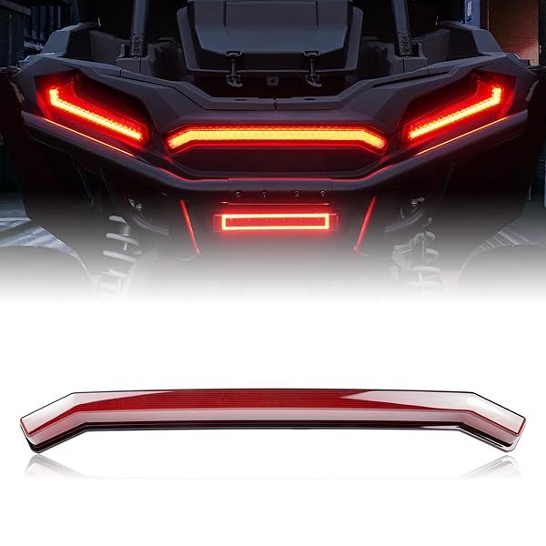 SAUTVS UTV Center Tail Light Replacement for Polaris RZR XP 1000 & Sportsman 1000 (2019-2023) - OEM Red Accent Lamp