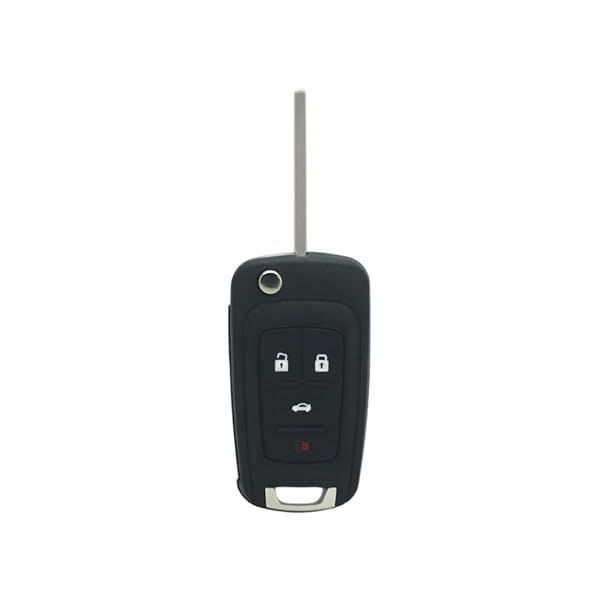 SEGADEN 4-Button Remote Flip Key Shell for Chevrolet, Buick, GMC, Vauxhall & OPEL - Keyless Entry Fob Case PG660C
