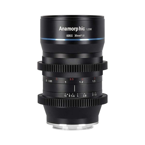 SIRUI 35mm F1.8 Anamorphic Lens for MFT - APS-C Cinema Lens with Blue Flare Effect