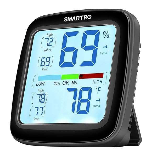 SMARTRO SC42 Digital Hygrometer: Accurate Indoor Thermometer & Humidity Gauge for Home Use