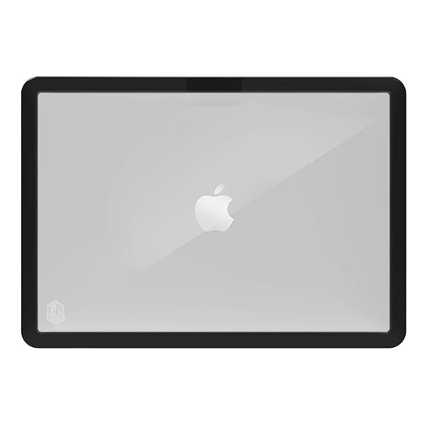 STM Dux for MacBook Pro (13-inch)  Ultra Protective Case for 2020 M1 & 2020 Models (A2289/A2251/A2338)  Rugged, Translucent, Mil-Spec Drop Tested Laptop Cover  Black