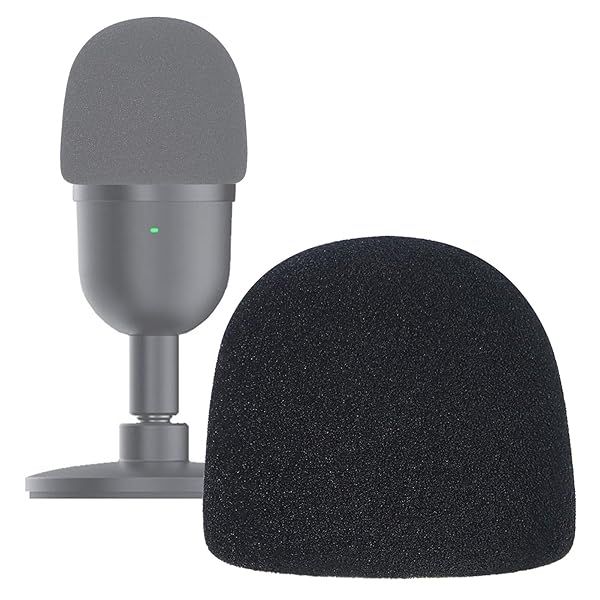 Enhance Your Razer Seiren Mini: SUNMON Pop Filter Foam Cover for Clearer Streaming Audio