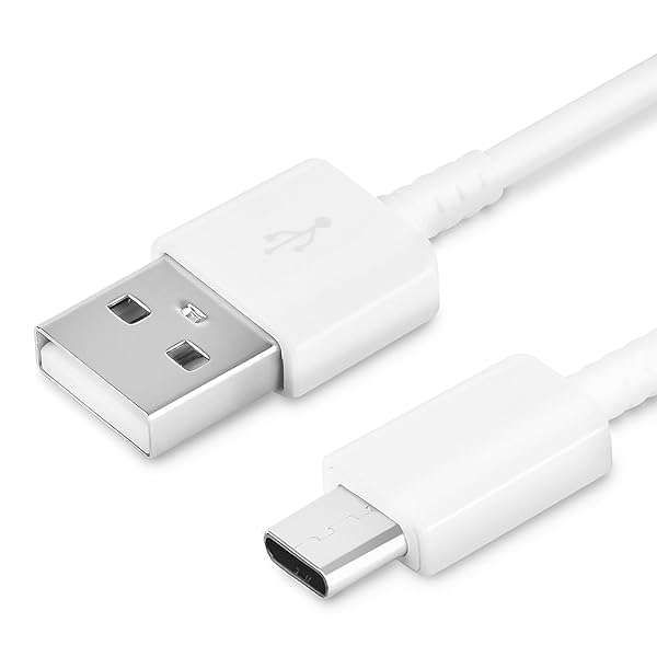 Samsung USB-C to USB-A Cable - Fast Charging & Data Transfer for Laptops - White