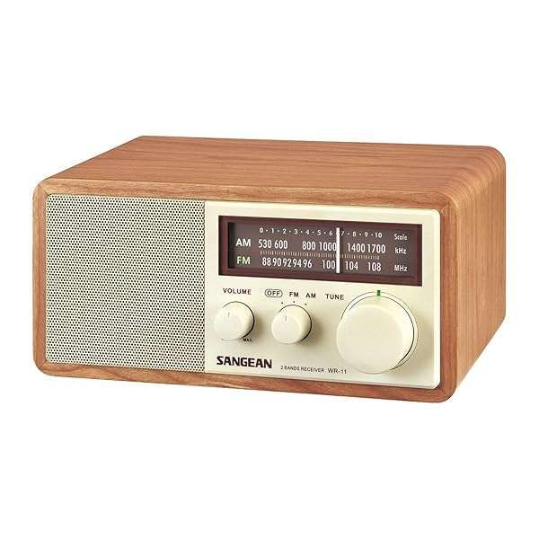 Buy Sangean WR-11 Wood Cabinet AM/FM Table Top Analog Radio - Classic Wooden Design