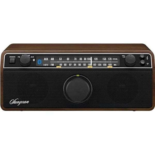 Buy Sangean WR-12BT AM/FM Bluetooth Radio - Stylish Wooden Cabinet in Dark Walnut