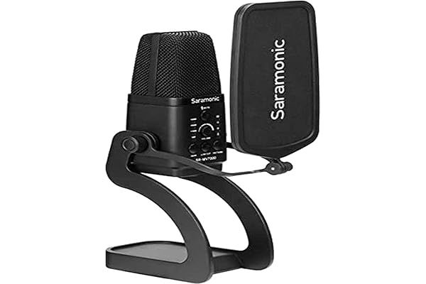 Saramonic SR-MV7000: Versatile Multi-Pattern USB Condenser Mic for iPhone 15, Android, & Pro Mixers