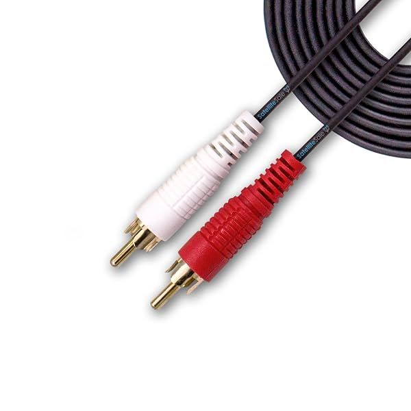 100ft RCA Audio Stereo Cable 2 Male to 2 Male - Universal PVC Black Cord for High-Quality Sound