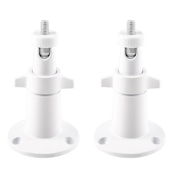 Universal Security Camera Mounting Bracket for Arlo & Ring - Adjustable Indoor/Outdoor Metal Bracket (2 Pack)