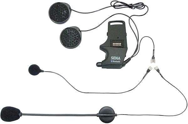 Sena SMH-A0302 Helmet Clamp Kit with Boom & Wired Microphones for SMH10 Bluetooth Headset - Black