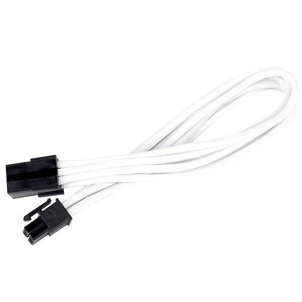 Buy Silverstone Tek 6-Pin PCI-E Power Supply Cable Extension (PP07-IDE6W) - High-Quality Sleeved Connector