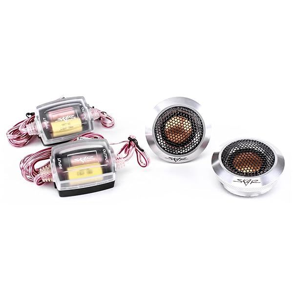 Skar Audio SPX-T 1-Inch Neodymium Tweeters - 320W Max Power, Elite Aluminum Dome Pair