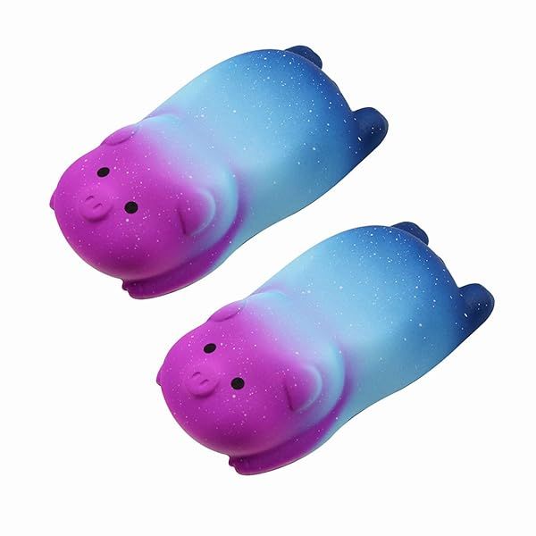 Mini Cute Pig Ergonomic Mouse Pad - Small Wrist Rest for Comfort & Pain Relief (Starry Sky, 2pcs) - Perfect for Office & Laptop Use