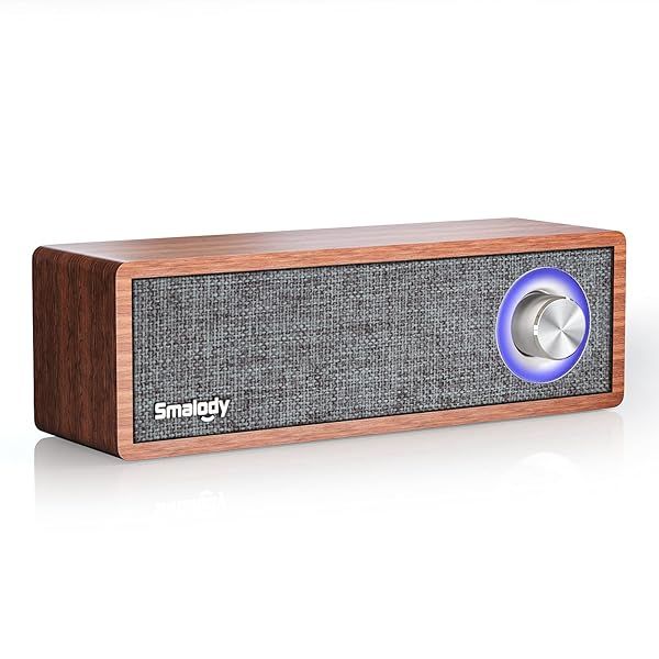 Vintage Smalody Wood Retro Bluetooth Speaker: Portable Mini Wireless Speaker for Cafes, Bedrooms & Home Decor