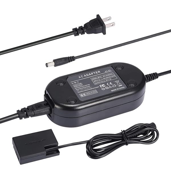 Smartpow ACK-E18 AC Adapter for Canon EOS 750D, 760D, 800D, Rebel T6i/T7i - Reliable Power Supply Kit