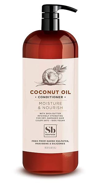 Soapbox Bamboo Conditioner for Strength & Body - 16 fl oz (473 ml) | Nourish & Revitalize Your Hair Naturally