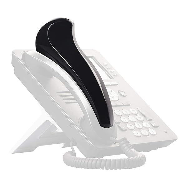 Softalk Antibacterial Black Phone Shoulder Rest - Essential Landline Accessory for Comfort & Hygiene