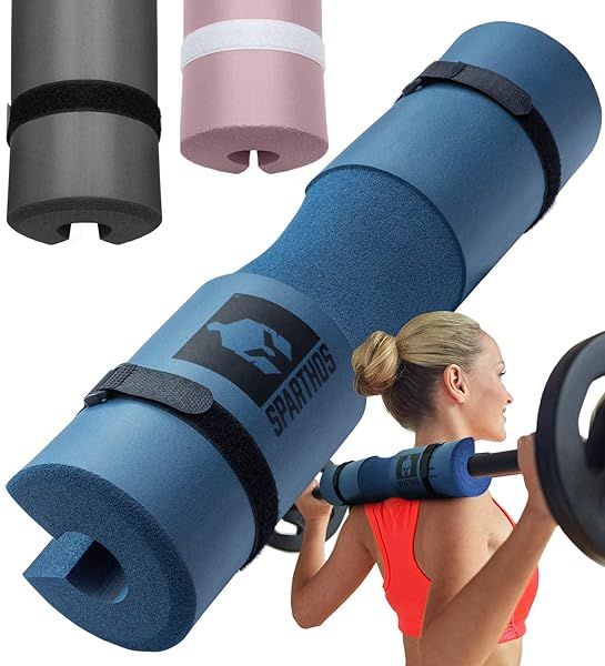 Sparthos Barbell Pad for Lunges & Squats - Cushioned Weightlifting Support for Standard & Olympic Bars (Cobalt Blue)