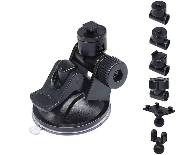 Sportway S40 Dash Cam Suction Mount (3rd Gen) with10pcs 360 Rotating Joints Compatible for Rexing, Old Shark, Yi, TOGUARD, Compark, Kingslim, Crosstour and Most Dash Cameras, DVR, GPS