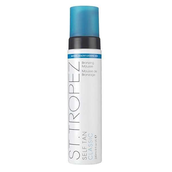 St. Tropez Self Tan Classic Bronzer Mousse - Streak-Free, Vegan, 8 fl oz, Develops in 4-8 Hours for a Natural Glow