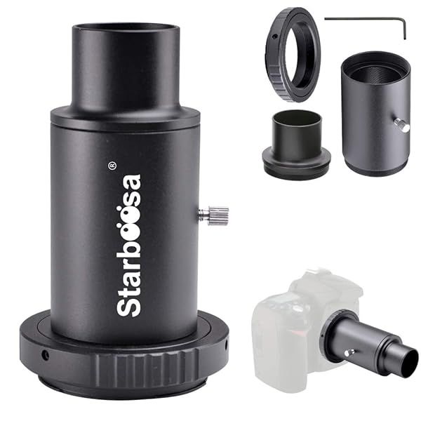 Starboosa 1.25-Inch T Adapter & T2 T Ring for Canon SLR - Perfect for Telescope Photography