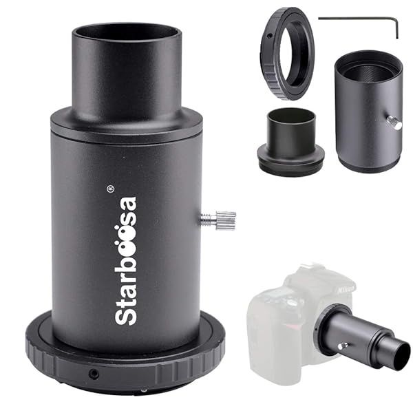 Starboosa 1.25-Inch T Adapter & T2 T Ring for Nikon SLR - Perfect for Telescope Photography