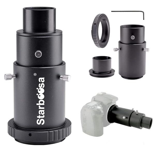 Starboosa Telescope Camera Adapter for Canon SLR: Prime Focus & Eyepiece Projection Photography
