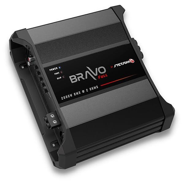 Stetsom BRAVO FULL 2000 Mono Car Amplifier: 2000W RMS, HD Sound, Crossover & Bass Boost for Ultimate Car Audio Experience