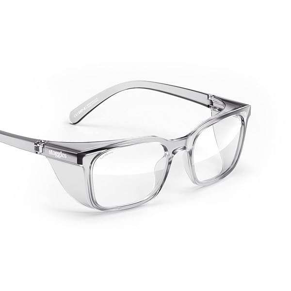Stoggles Z87.1 Safety Glasses: Scratch-Proof, Blue-Light Blocking, Stylish & Durable Eyewear with Anti-Fog & UV Protection