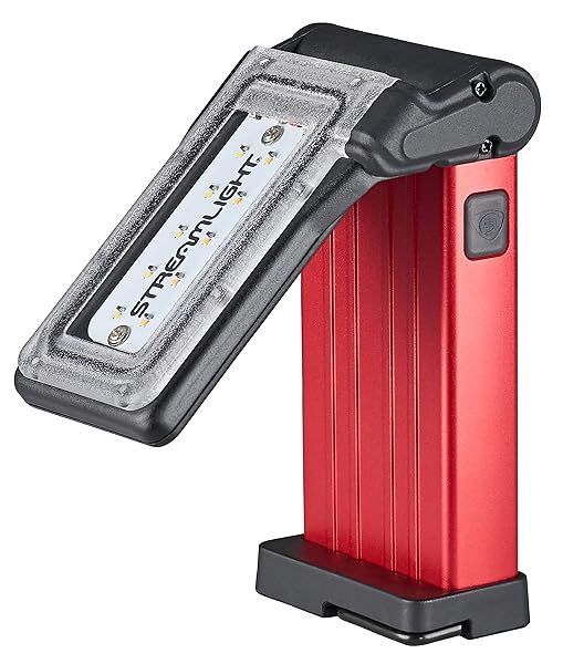 Streamlight 61501 Flipmate: 500-Lumen USB Rechargeable Compact Work Light in Red