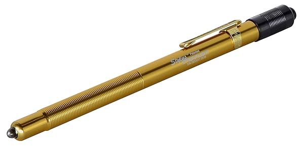 Streamlight 65024 Stylus 11-Lumen LED Pen Light - Gold with 3 AAAA Batteries | Compact & Bright