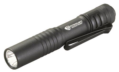 Streamlight 66318 MicroStream: 45-Lumen EDC Pocket Flashlight with AAA Battery - Compact & Durable Black Design