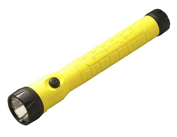 Streamlight 76412 PolyStinger HAZ-LO LED Flashlight - Rechargeable, Intrinsically Safe, 130 Lumens, Yellow Charger Included
