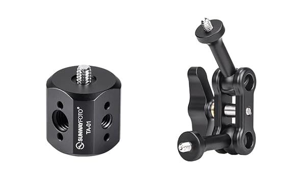 Sunwayfoto TA-01 Tripod Socket Adapter & GA-02 Magic Arm: Ultimate Photography Gear