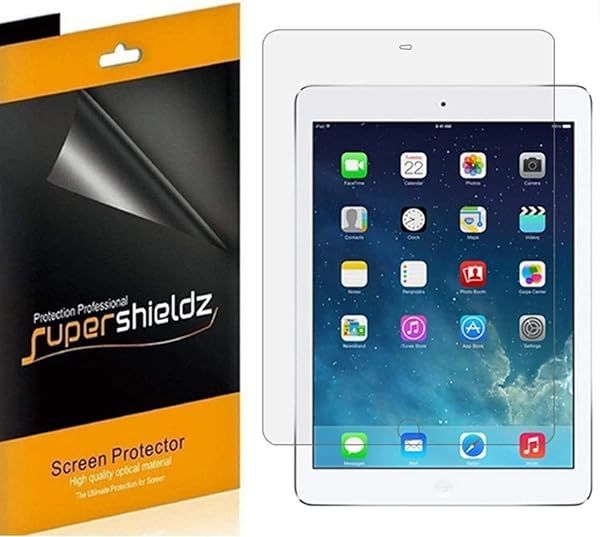 Supershieldz 4 Pack Screen Protector for iPad Air 2 - High Definition Clear PET Shield