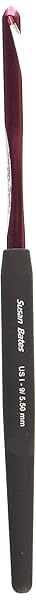 Buy Susan Bates Silvalume Soft Handle Aluminum Crochet Hook Size I9 (5.5mm) - Perfect for Comfortable Crocheting!