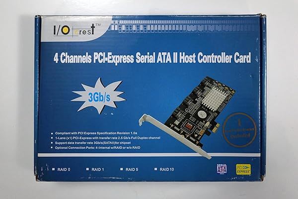 Syba PCI Express SATA II RAID Controller Card SY-PEX40008 - 4 Ports for Fast Data Transfer