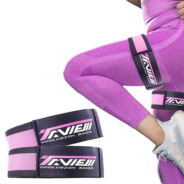 Top TAVIEW BFR Booty Bands: Best Fabric Resistance Bands for Glutes & Thighs - Effective Pink Occlusion Bands for Women