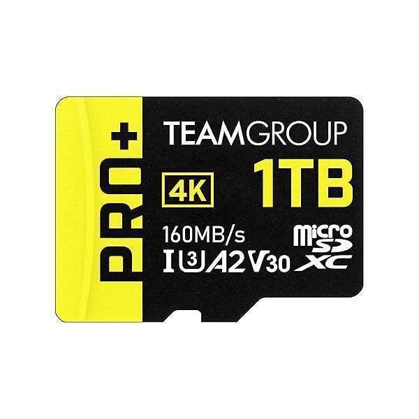 TEAMGROUP A2 Pro Plus 1TB Micro SD Card for Nintendo Switch & Gaming - 160/110 MB/s Speed, Ideal for 4K Shooting & More