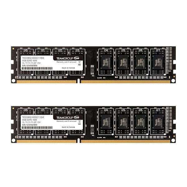 TEAMGROUP Elite DDR3 16GB Kit (2x8GB) 1600MHz RAM Upgrade for PC - Unbuffered Non-ECC UDIMM 240 Pin