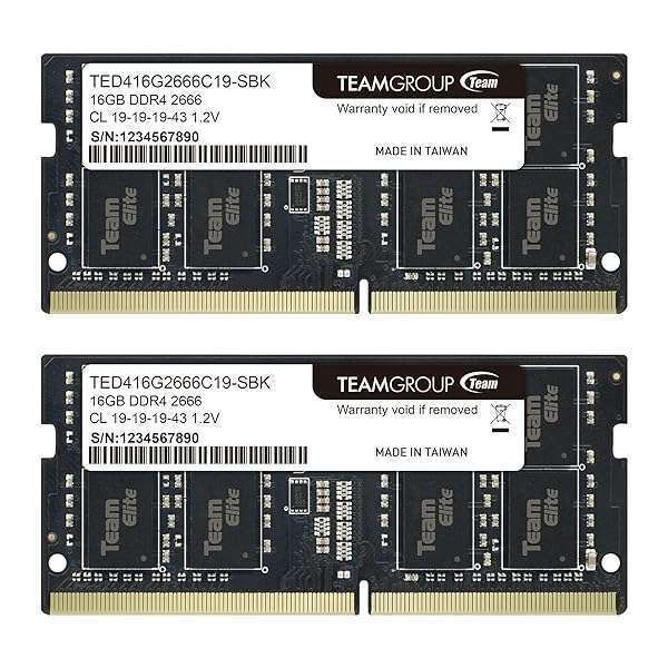 Upgrade Your Laptop with TEAMGROUP Elite DDR4 32GB RAM Kit - 2666MHz SODIMM for Enhanced Performance