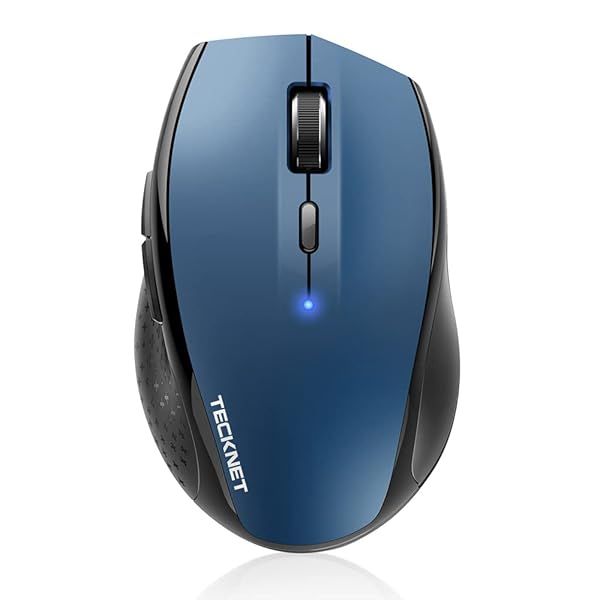 TECKNET Bluetooth Mouse: 4800 DPI Wireless, 6 Adjustable DPI, 2-Year Battery - Perfect for Laptop & Windows