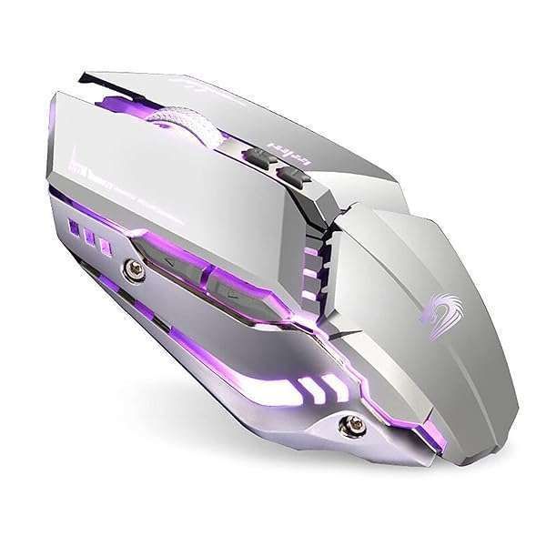 TENMOS T12 Wireless Gaming Mouse: Rechargeable, Silent, LED, 7 Buttons, 3 DPI for PC & Laptop