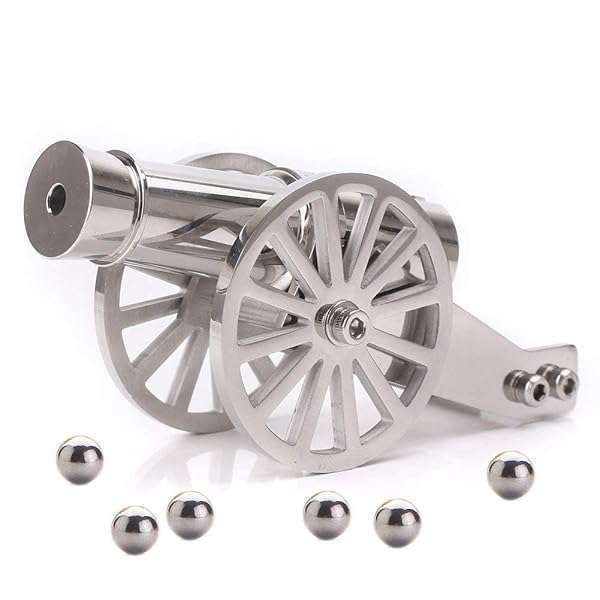 TIETHEKNOT Mini Napoleon Cannon Model - Unique Metal Replica for Desktop Decor & Collectibles